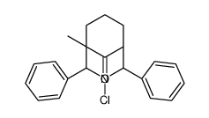 3-chloro-5-methyl-2,4-diphenyl-3-azabicyclo[3.3.1]nonan-9-one Structure