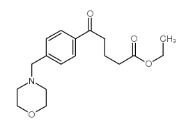 ETHYL 5-[4-(MORPHOLINOMETHYL)PHENYL]-5-OXOVALERATE结构式