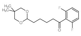 2',6'-DIFLUORO-5-(5,5-DIMETHYL-1,3-DIOXAN-2-YL)VALEROPHENONE图片