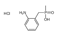 (2-aminophenyl)methyl-methylphosphinic acid,hydrochloride结构式