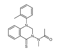 N-Methyl-N-(4-thioxo-1-o-tolyl-1,4-dihydro-2H-quinazolin-3-yl)-acetamide Structure