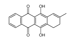 9,10-dihydro-6,11-dihydroxy-8-methyl-5,12-naphthacenedione Structure