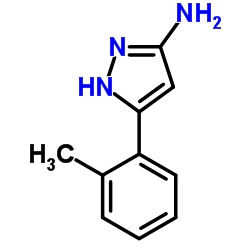 3-(2-methylphenyl)-1H-pyrazol-5-amine structure