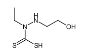 ethyl-(2-hydroxyethylamino)carbamodithioic acid结构式