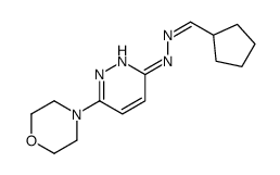 N-[(E)-cyclopentylmethylideneamino]-6-morpholin-4-ylpyridazin-3-amine Structure