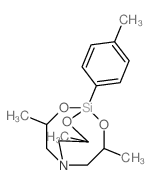2,8,9-Trioxa-5-aza-1-silabicyclo[3.3.3]undecane, 3,7,10-trimethyl-1-(4-methylphenyl)- Structure
