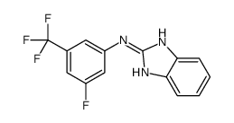 N-[3-fluoro-5-(trifluoromethyl)phenyl]-1H-benzimidazol-2-amine结构式