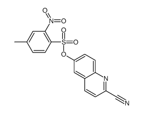 (2-cyanoquinolin-6-yl) 4-methyl-2-nitrobenzenesulfonate Structure