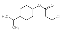 (4-propan-2-ylcyclohexyl) 3-chloropropanoate结构式