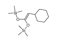 2-cyclohexyl-1,1-bis(trimethylsilyloxy)ethene结构式