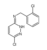 6-chloro-N-[(2-chlorophenyl)methyl]pyridazin-3-amine结构式