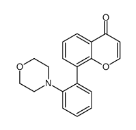 8-(2-morpholin-4-ylphenyl)chromen-4-one结构式