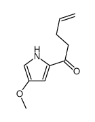 1-(4-methoxy-1H-pyrrol-2-yl)pent-4-en-1-one Structure