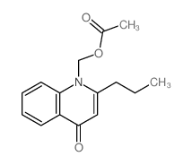 (4-oxo-2-propyl-quinolin-1-yl)methyl acetate structure