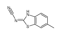 Cyanamide, (6-methyl-2-benzothiazolyl)- (9CI) Structure