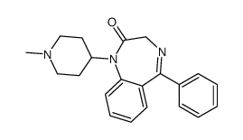 1-(1-methylpiperidin-4-yl)-5-phenyl-3H-1,4-benzodiazepin-2-one Structure