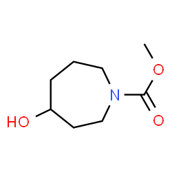 1H-Azepine-1-carboxylic acid,hexahydro-4-hydroxy-,methyl ester结构式