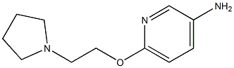 6-[2-(1-pyrrolidinyl)ethoxy]-3-Pyridinamine结构式