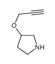 3-prop-2-ynoxypyrrolidine Structure