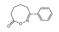 4,5,6,7-tetrahydro-3-phenyl-8H-1,2-oxazocin-8-one Structure