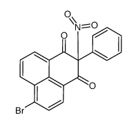 6-bromo-2-nitro-2-phenylphenalene-1,3-dione结构式