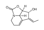 1H-2-Oxa-7a-azacyclopent[cd]inden-1-one,4-ethylidene-2a,3,4,6,7,7b-hexahydro-3-hydroxy-,(2a-alpha-,3-alpha-,4Z,7b-alpha-)- (9CI) Structure