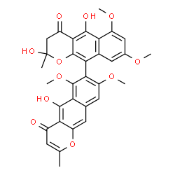 2',3'-Dihydro-2'-hydroxyaurasperone A结构式