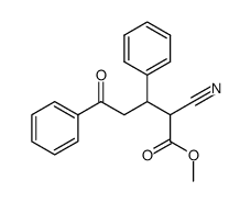 cyano-2 oxo-5 diphenyl-3,5 pentanoate de methyle结构式