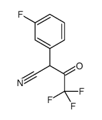 4,4,4-Trifluoro-2-(3-fluoro-phenyl)-3-oxo-butyronitrile结构式