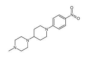 1-Methyl-4-(1-(4-nitrophenyl)piperidin-4-yl)piperazine structure