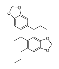 1,1-bis-(6-propyl-benzo[1,3]dioxol-5-yl)-ethane结构式