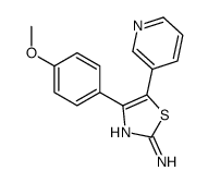 4-(4-methoxyphenyl)-5-pyridin-3-yl-1,3-thiazol-2-amine结构式