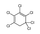1,2,3,4,5,5-hexachlorocyclohexa-1,3-diene Structure