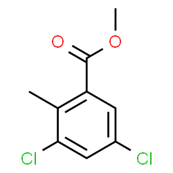 3,5-Dichloro-2-methyl-benzoic acid methyl ester结构式