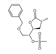 (1R)-2-(benzyloxy)-1-[(2S,4R)-4-methyl-5-oxotetrahydrofuran-2-yl]ethyl methanesulfonate Structure