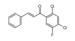 (E)-1-(2,4-Dichloro-5-fluoro-phenyl)-3-phenyl-propenone结构式