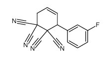 3-(3-Fluoro-phenyl)-cyclohex-4-ene-1,1,2,2-tetracarbonitrile结构式