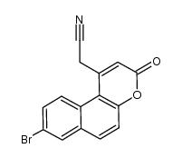 2-(8-bromo-3-oxo-3H-benzo[f]chromen-1-yl)acetonitrile Structure