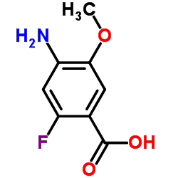 4-Amino-2-fluoro-5-methoxybenzoic acid structure