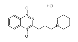 3-[3-(1-piperidinyl)propyl]-1,2,4-benzotriazine 1,4-dioxide hydrochloride Structure