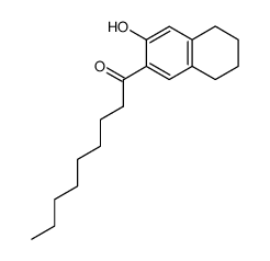 2-Nonanoyl-5,6,7,8-tetrahydro-naphthalin-3-ol结构式