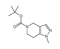 tert-butyl 1-methyl-6,7-dihydro-4H-pyrazolo[4,3-c]pyridine-5-carboxylate结构式