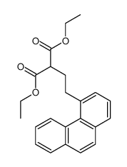 β-(Phenanthryl-(4))-aethylmalonsaeure-diaethylester Structure