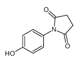 1-(4-hydroxyphenyl)-2,5-pyrrolidinedione结构式