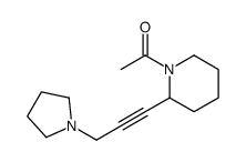 1-[2-(3-pyrrolidin-1-ylprop-1-ynyl)piperidin-1-yl]ethanone Structure