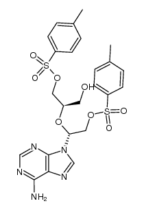 2',3'-di-O-p-toluenesulfonyl-2',3'-secoadenosine结构式