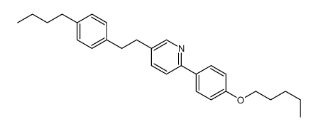 5-[2-(4-butylphenyl)ethyl]-2-(4-pentoxyphenyl)pyridine结构式