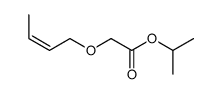 [((Z)-But-2-enyl)oxy]-acetic acid isopropyl ester Structure