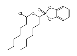 2-[1-(1-chloroheptoxy)heptyl]-1,3,2λ5-benzodioxaphosphole 2-oxide Structure