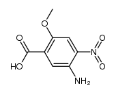 5-amino-2-methoxy-4-nitro-benzoic acid结构式